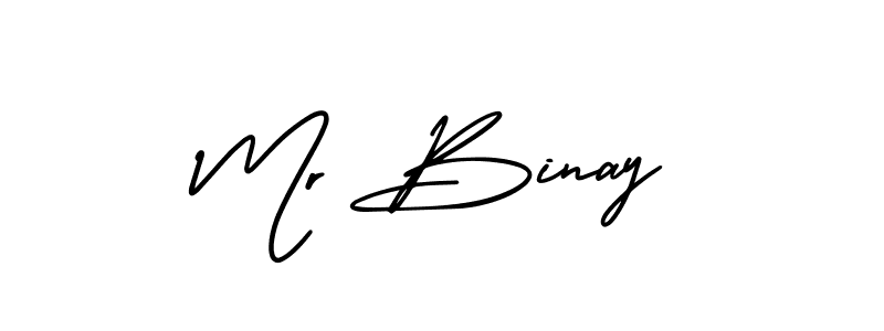 Also we have Mr Binay name is the best signature style. Create professional handwritten signature collection using AmerikaSignatureDemo-Regular autograph style. Mr Binay signature style 3 images and pictures png