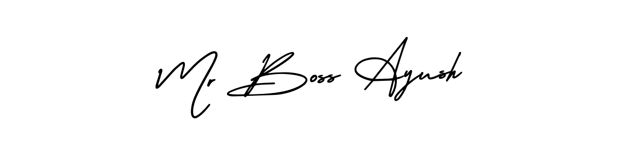 It looks lik you need a new signature style for name Mr Boss Ayush. Design unique handwritten (AmerikaSignatureDemo-Regular) signature with our free signature maker in just a few clicks. Mr Boss Ayush signature style 3 images and pictures png