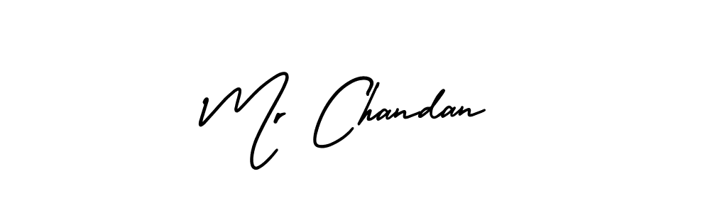 The best way (AmerikaSignatureDemo-Regular) to make a short signature is to pick only two or three words in your name. The name Mr Chandan include a total of six letters. For converting this name. Mr Chandan signature style 3 images and pictures png