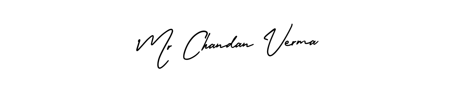 Create a beautiful signature design for name Mr Chandan Verma. With this signature (AmerikaSignatureDemo-Regular) fonts, you can make a handwritten signature for free. Mr Chandan Verma signature style 3 images and pictures png