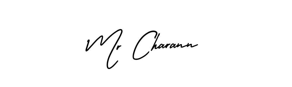 Use a signature maker to create a handwritten signature online. With this signature software, you can design (AmerikaSignatureDemo-Regular) your own signature for name Mr Charann. Mr Charann signature style 3 images and pictures png