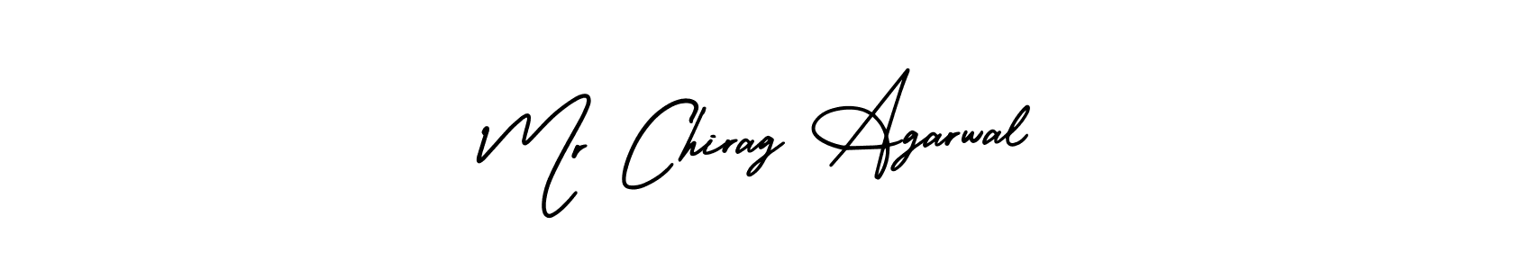 How to make Mr Chirag Agarwal name signature. Use AmerikaSignatureDemo-Regular style for creating short signs online. This is the latest handwritten sign. Mr Chirag Agarwal signature style 3 images and pictures png