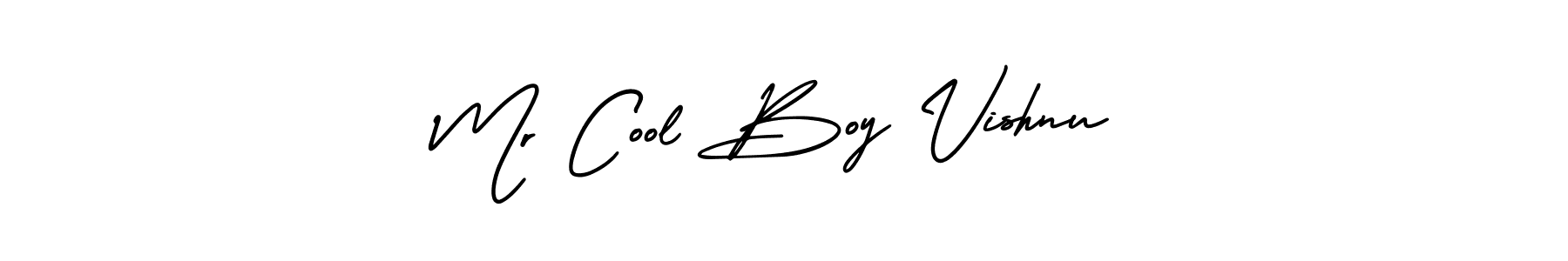 Design your own signature with our free online signature maker. With this signature software, you can create a handwritten (AmerikaSignatureDemo-Regular) signature for name Mr Cool Boy Vishnu. Mr Cool Boy Vishnu signature style 3 images and pictures png