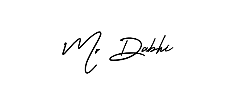 Also You can easily find your signature by using the search form. We will create Mr Dabhi name handwritten signature images for you free of cost using AmerikaSignatureDemo-Regular sign style. Mr Dabhi signature style 3 images and pictures png