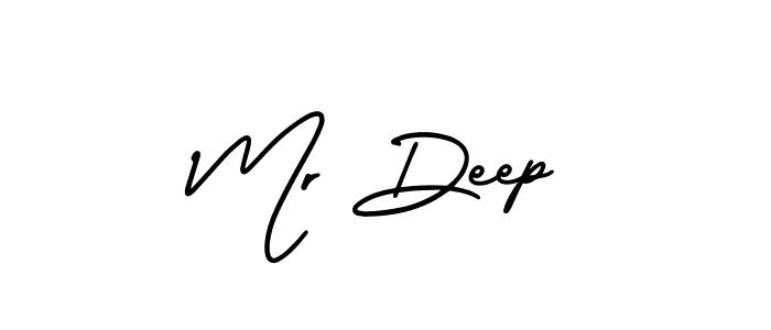 Design your own signature with our free online signature maker. With this signature software, you can create a handwritten (AmerikaSignatureDemo-Regular) signature for name Mr Deep. Mr Deep signature style 3 images and pictures png