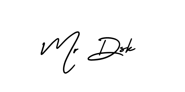 Create a beautiful signature design for name Mr Dsk. With this signature (AmerikaSignatureDemo-Regular) fonts, you can make a handwritten signature for free. Mr Dsk signature style 3 images and pictures png