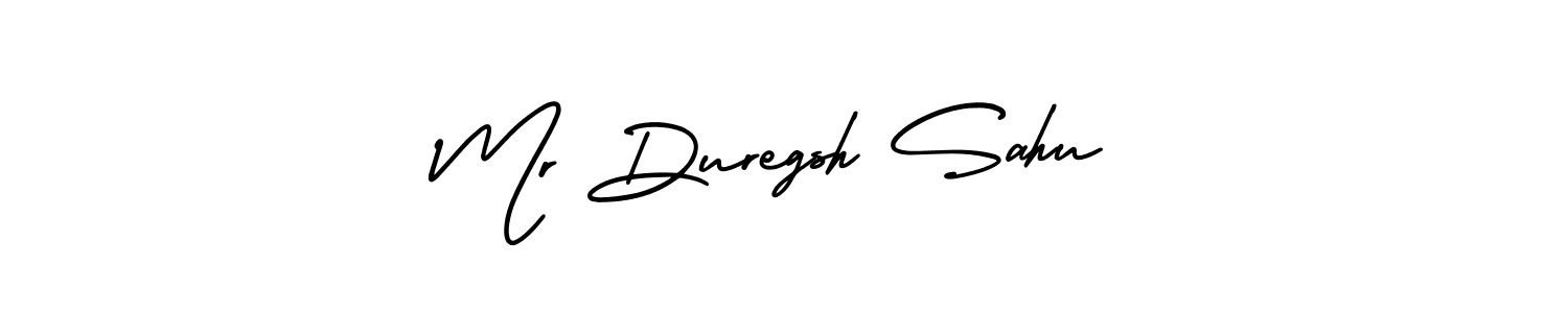 Make a short Mr Duregsh Sahu signature style. Manage your documents anywhere anytime using AmerikaSignatureDemo-Regular. Create and add eSignatures, submit forms, share and send files easily. Mr Duregsh Sahu signature style 3 images and pictures png