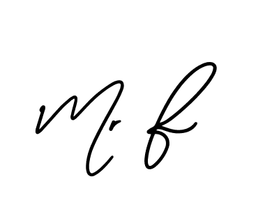 Mr F stylish signature style. Best Handwritten Sign (AmerikaSignatureDemo-Regular) for my name. Handwritten Signature Collection Ideas for my name Mr F. Mr F signature style 3 images and pictures png