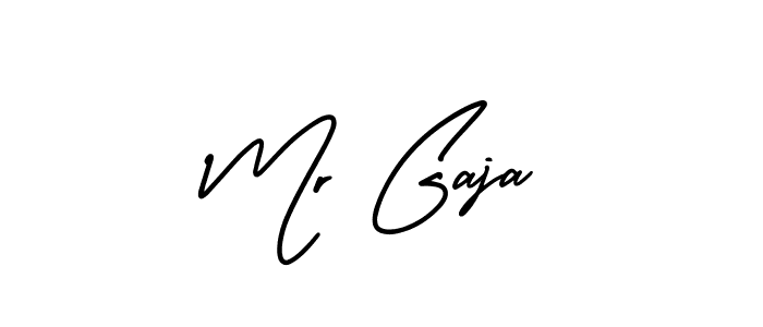 You should practise on your own different ways (AmerikaSignatureDemo-Regular) to write your name (Mr Gaja) in signature. don't let someone else do it for you. Mr Gaja signature style 3 images and pictures png