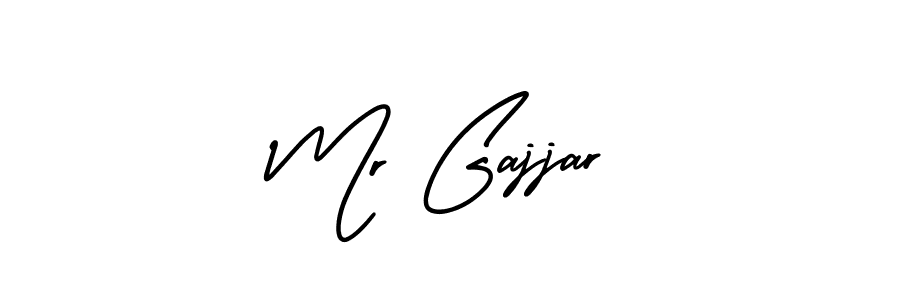 How to make Mr Gajjar signature? AmerikaSignatureDemo-Regular is a professional autograph style. Create handwritten signature for Mr Gajjar name. Mr Gajjar signature style 3 images and pictures png