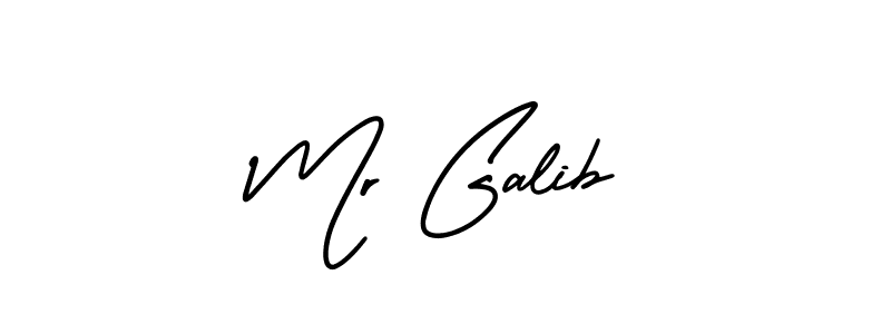 How to make Mr Galib signature? AmerikaSignatureDemo-Regular is a professional autograph style. Create handwritten signature for Mr Galib name. Mr Galib signature style 3 images and pictures png