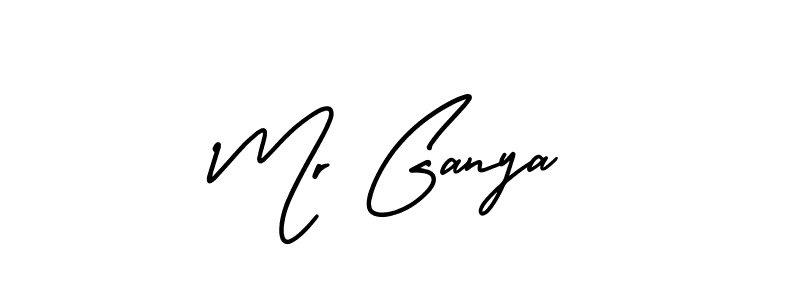 How to Draw Mr Ganya signature style? AmerikaSignatureDemo-Regular is a latest design signature styles for name Mr Ganya. Mr Ganya signature style 3 images and pictures png
