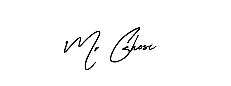 How to make Mr Ghosi name signature. Use AmerikaSignatureDemo-Regular style for creating short signs online. This is the latest handwritten sign. Mr Ghosi signature style 3 images and pictures png
