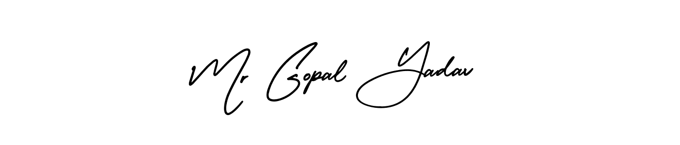 You should practise on your own different ways (AmerikaSignatureDemo-Regular) to write your name (Mr Gopal Yadav) in signature. don't let someone else do it for you. Mr Gopal Yadav signature style 3 images and pictures png