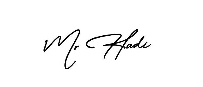 Best and Professional Signature Style for Mr Hadi. AmerikaSignatureDemo-Regular Best Signature Style Collection. Mr Hadi signature style 3 images and pictures png