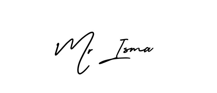 It looks lik you need a new signature style for name Mr Isma. Design unique handwritten (AmerikaSignatureDemo-Regular) signature with our free signature maker in just a few clicks. Mr Isma signature style 3 images and pictures png