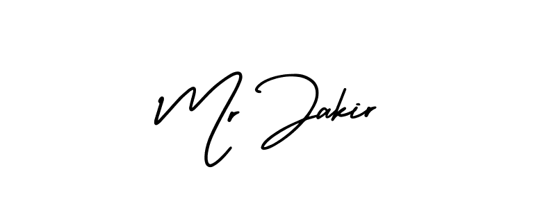 Design your own signature with our free online signature maker. With this signature software, you can create a handwritten (AmerikaSignatureDemo-Regular) signature for name Mr Jakir. Mr Jakir signature style 3 images and pictures png