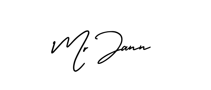 Make a beautiful signature design for name Mr Jann. With this signature (AmerikaSignatureDemo-Regular) style, you can create a handwritten signature for free. Mr Jann signature style 3 images and pictures png