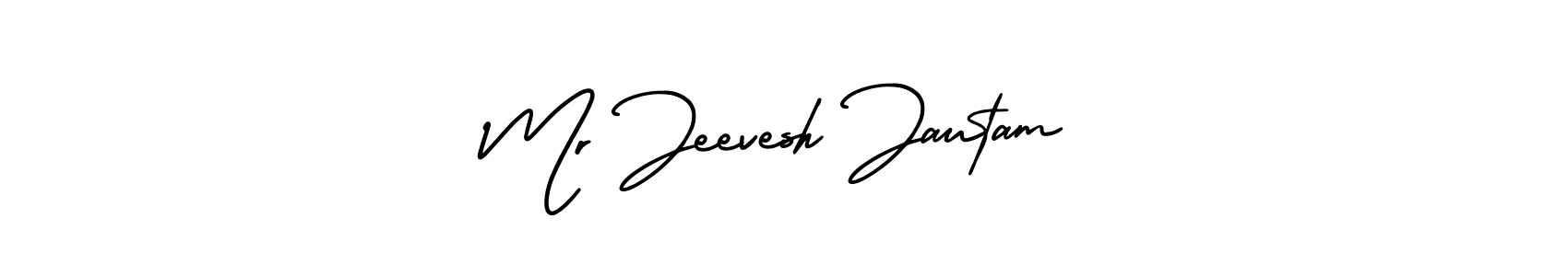 Mr Jeevesh Jautam stylish signature style. Best Handwritten Sign (AmerikaSignatureDemo-Regular) for my name. Handwritten Signature Collection Ideas for my name Mr Jeevesh Jautam. Mr Jeevesh Jautam signature style 3 images and pictures png