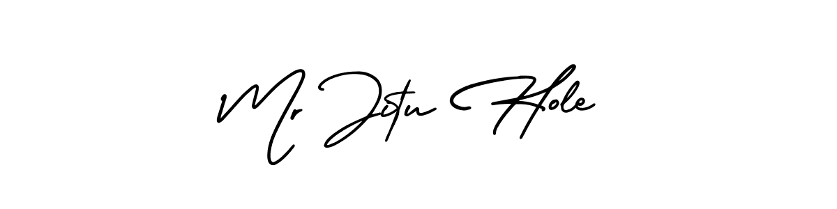 Make a beautiful signature design for name Mr Jitu Hole. With this signature (AmerikaSignatureDemo-Regular) style, you can create a handwritten signature for free. Mr Jitu Hole signature style 3 images and pictures png