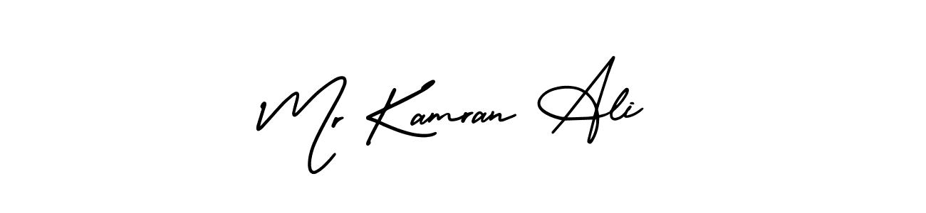 How to Draw Mr Kamran Ali signature style? AmerikaSignatureDemo-Regular is a latest design signature styles for name Mr Kamran Ali. Mr Kamran Ali signature style 3 images and pictures png