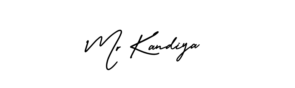 Mr Kandiya stylish signature style. Best Handwritten Sign (AmerikaSignatureDemo-Regular) for my name. Handwritten Signature Collection Ideas for my name Mr Kandiya. Mr Kandiya signature style 3 images and pictures png