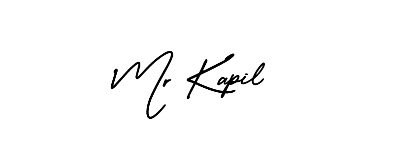 The best way (AmerikaSignatureDemo-Regular) to make a short signature is to pick only two or three words in your name. The name Mr Kapil include a total of six letters. For converting this name. Mr Kapil signature style 3 images and pictures png