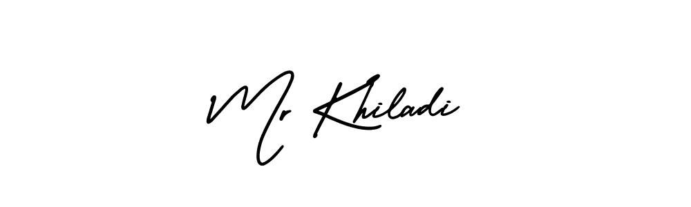 Mr Khiladi stylish signature style. Best Handwritten Sign (AmerikaSignatureDemo-Regular) for my name. Handwritten Signature Collection Ideas for my name Mr Khiladi. Mr Khiladi signature style 3 images and pictures png