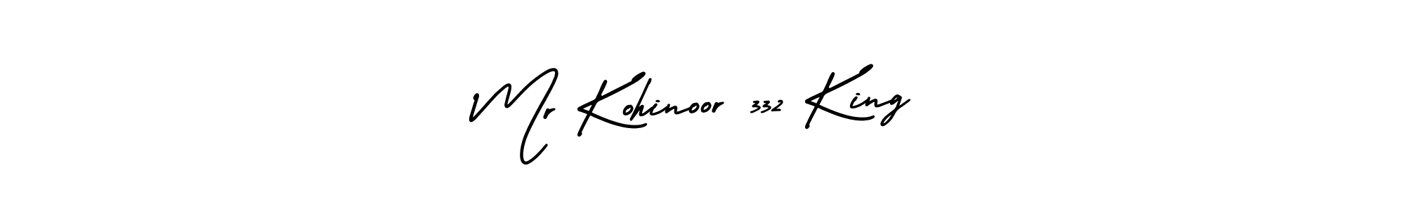 Mr Kohinoor 332 King stylish signature style. Best Handwritten Sign (AmerikaSignatureDemo-Regular) for my name. Handwritten Signature Collection Ideas for my name Mr Kohinoor 332 King. Mr Kohinoor 332 King signature style 3 images and pictures png