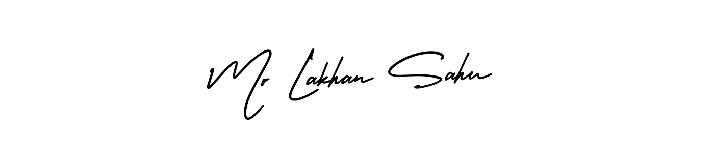 Design your own signature with our free online signature maker. With this signature software, you can create a handwritten (AmerikaSignatureDemo-Regular) signature for name Mr Lakhan Sahu. Mr Lakhan Sahu signature style 3 images and pictures png