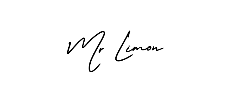 Also we have Mr Limon name is the best signature style. Create professional handwritten signature collection using AmerikaSignatureDemo-Regular autograph style. Mr Limon signature style 3 images and pictures png