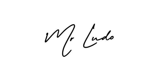 You should practise on your own different ways (AmerikaSignatureDemo-Regular) to write your name (Mr Ludo) in signature. don't let someone else do it for you. Mr Ludo signature style 3 images and pictures png