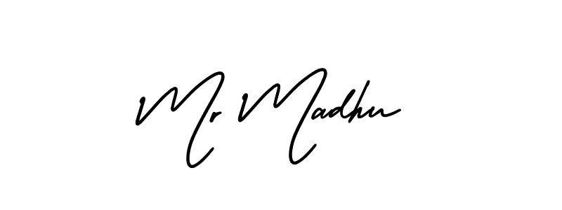 AmerikaSignatureDemo-Regular is a professional signature style that is perfect for those who want to add a touch of class to their signature. It is also a great choice for those who want to make their signature more unique. Get Mr Madhu name to fancy signature for free. Mr Madhu signature style 3 images and pictures png