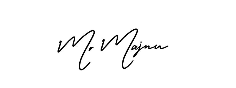 Use a signature maker to create a handwritten signature online. With this signature software, you can design (AmerikaSignatureDemo-Regular) your own signature for name Mr Majnu. Mr Majnu signature style 3 images and pictures png