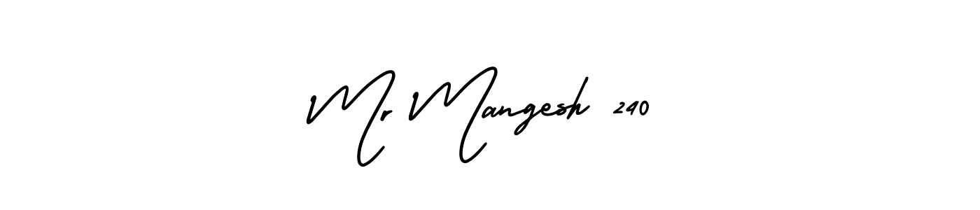 You can use this online signature creator to create a handwritten signature for the name Mr Mangesh 240. This is the best online autograph maker. Mr Mangesh 240 signature style 3 images and pictures png