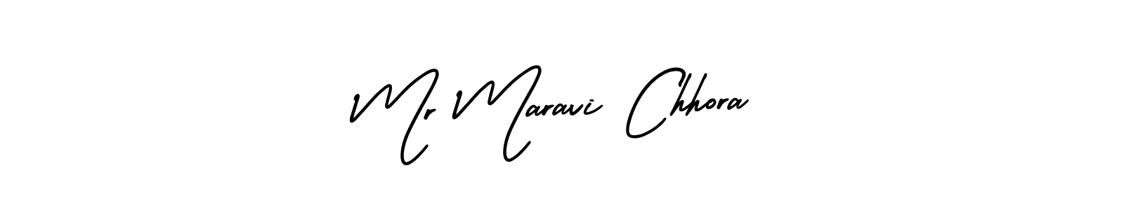 AmerikaSignatureDemo-Regular is a professional signature style that is perfect for those who want to add a touch of class to their signature. It is also a great choice for those who want to make their signature more unique. Get Mr Maravi Chhora name to fancy signature for free. Mr Maravi Chhora signature style 3 images and pictures png