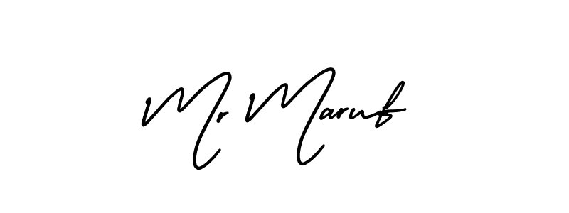 Make a beautiful signature design for name Mr Maruf. Use this online signature maker to create a handwritten signature for free. Mr Maruf signature style 3 images and pictures png
