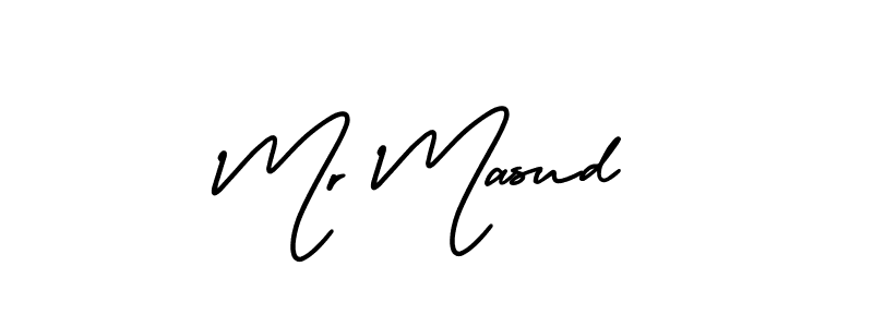 You should practise on your own different ways (AmerikaSignatureDemo-Regular) to write your name (Mr Masud) in signature. don't let someone else do it for you. Mr Masud signature style 3 images and pictures png
