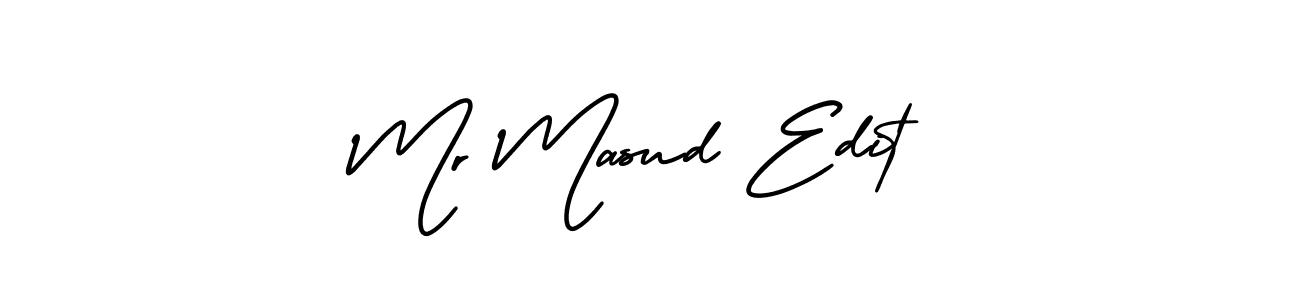 if you are searching for the best signature style for your name Mr Masud Edit. so please give up your signature search. here we have designed multiple signature styles  using AmerikaSignatureDemo-Regular. Mr Masud Edit signature style 3 images and pictures png