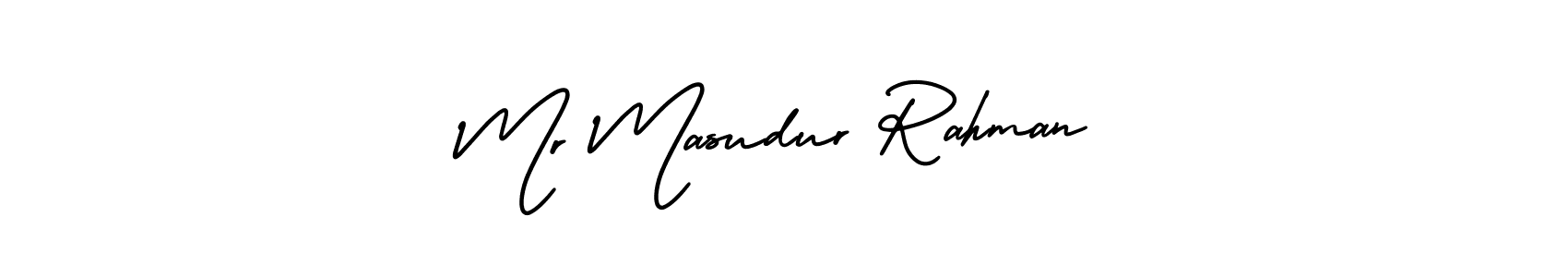 The best way (AmerikaSignatureDemo-Regular) to make a short signature is to pick only two or three words in your name. The name Mr Masudur Rahman include a total of six letters. For converting this name. Mr Masudur Rahman signature style 3 images and pictures png
