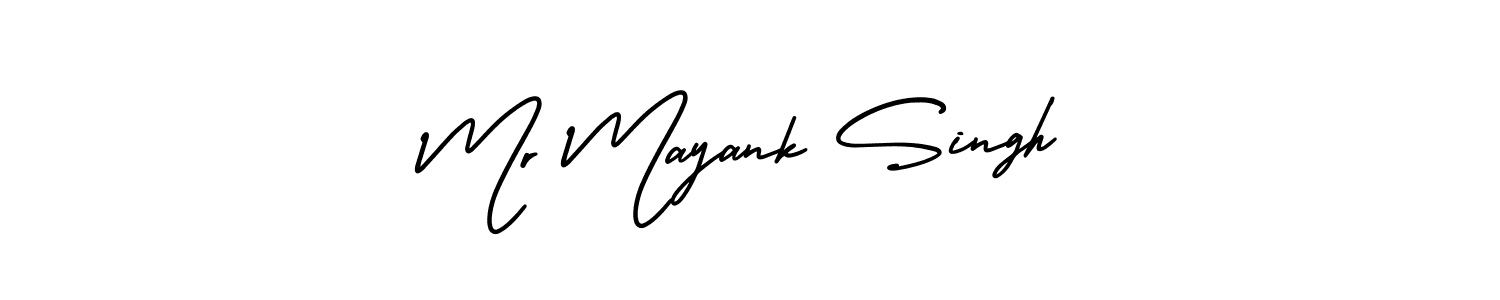 How to make Mr Mayank Singh name signature. Use AmerikaSignatureDemo-Regular style for creating short signs online. This is the latest handwritten sign. Mr Mayank Singh signature style 3 images and pictures png