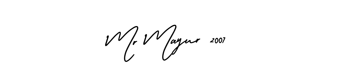 Make a beautiful signature design for name Mr Mayur 2007. Use this online signature maker to create a handwritten signature for free. Mr Mayur 2007 signature style 3 images and pictures png