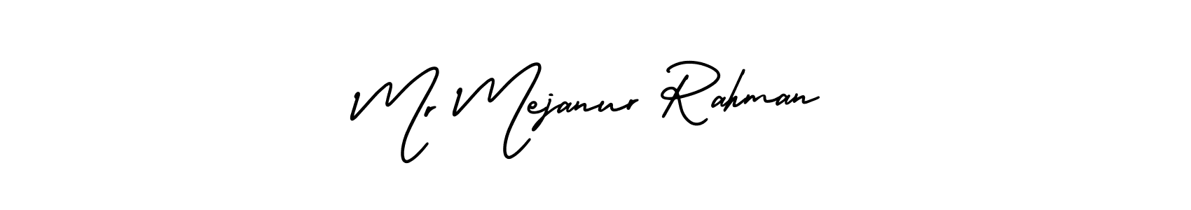 Also You can easily find your signature by using the search form. We will create Mr Mejanur Rahman name handwritten signature images for you free of cost using AmerikaSignatureDemo-Regular sign style. Mr Mejanur Rahman signature style 3 images and pictures png