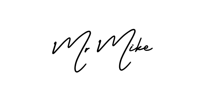 Make a beautiful signature design for name Mr Mike. With this signature (AmerikaSignatureDemo-Regular) style, you can create a handwritten signature for free. Mr Mike signature style 3 images and pictures png