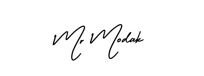 Similarly AmerikaSignatureDemo-Regular is the best handwritten signature design. Signature creator online .You can use it as an online autograph creator for name Mr Modak. Mr Modak signature style 3 images and pictures png