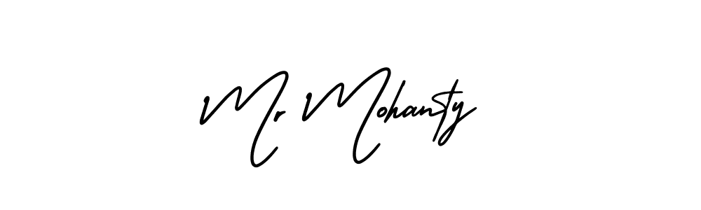How to make Mr Mohanty name signature. Use AmerikaSignatureDemo-Regular style for creating short signs online. This is the latest handwritten sign. Mr Mohanty signature style 3 images and pictures png
