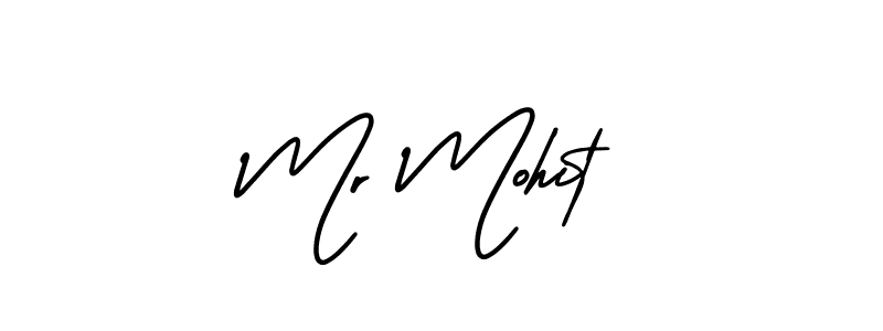 The best way (AmerikaSignatureDemo-Regular) to make a short signature is to pick only two or three words in your name. The name Mr Mohit include a total of six letters. For converting this name. Mr Mohit signature style 3 images and pictures png