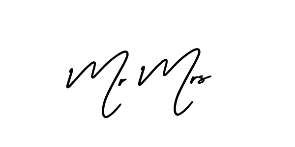 Create a beautiful signature design for name Mr Mrs. With this signature (AmerikaSignatureDemo-Regular) fonts, you can make a handwritten signature for free. Mr Mrs signature style 3 images and pictures png