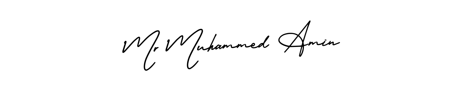 How to make Mr Muhammed Amin signature? AmerikaSignatureDemo-Regular is a professional autograph style. Create handwritten signature for Mr Muhammed Amin name. Mr Muhammed Amin signature style 3 images and pictures png