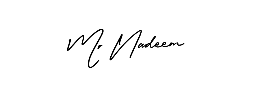 AmerikaSignatureDemo-Regular is a professional signature style that is perfect for those who want to add a touch of class to their signature. It is also a great choice for those who want to make their signature more unique. Get Mr Nadeem name to fancy signature for free. Mr Nadeem signature style 3 images and pictures png